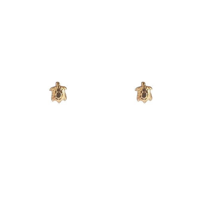 Go Dutch Label Oorknoppen Turtle Stud Goudkleurig