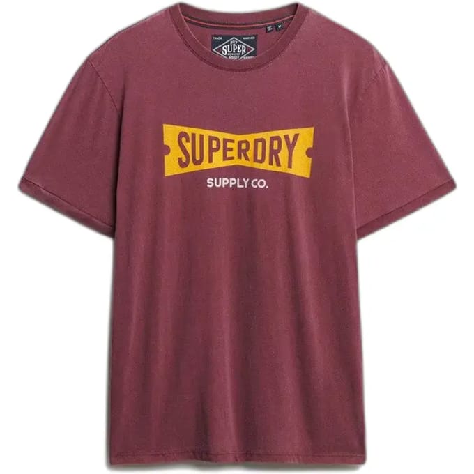 Superdry - Heritage Tab T-shirt met losse pasvorm - Heren - T-shirts