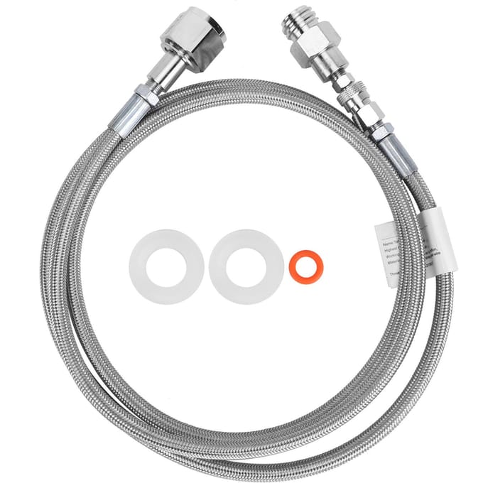 G5/8?14 // TR21?4 CO2 Gasfles Externe Soda Slang Adapter Kit Soda Accessoire 1.8m