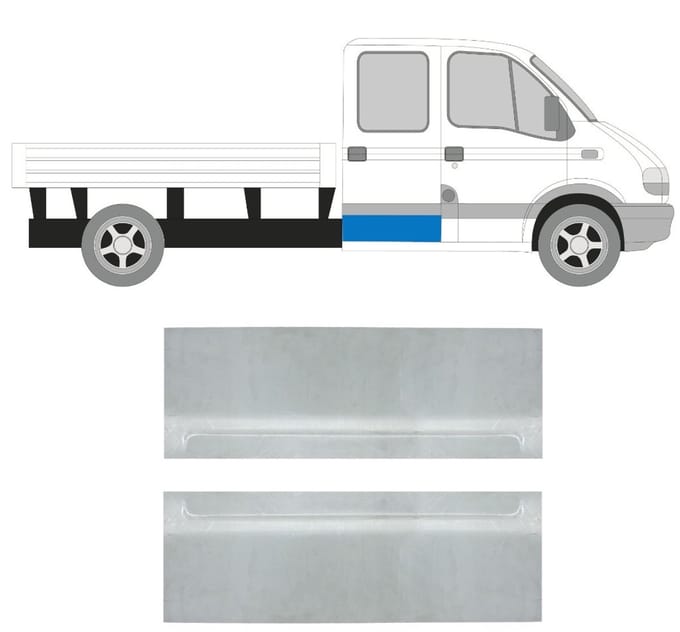 Reparatie plaatwerk achterste deuren voor Renault Master 1998-2010