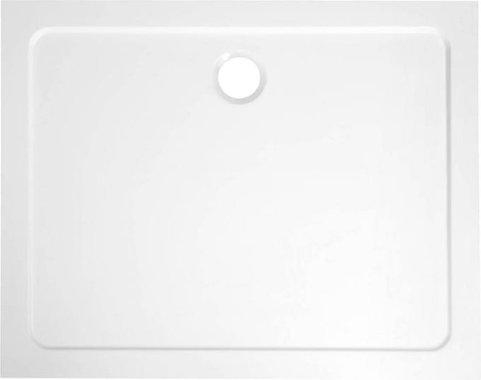 Douchebak Gegoten Marmer Sapho Aqualine 120x90x3 cm Rechthoek Wit