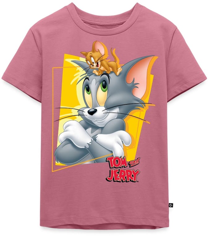 Tom En Jerry Portret Premium T Shirt Kinderen