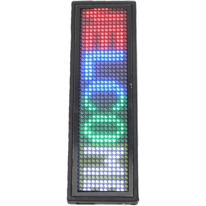 Kleur LED Naamplaatje 12x48 Pixels APP-besturing Programmeerbaar Naam Bord Herbruikbaar Prijskaartje voor Restaurant Winkel Tentoonstelling