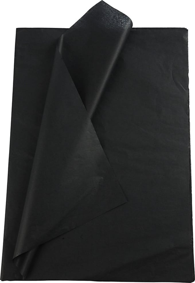 Creotime Tissuepapier 50 X 70 Cm Zwart 10 Stuks