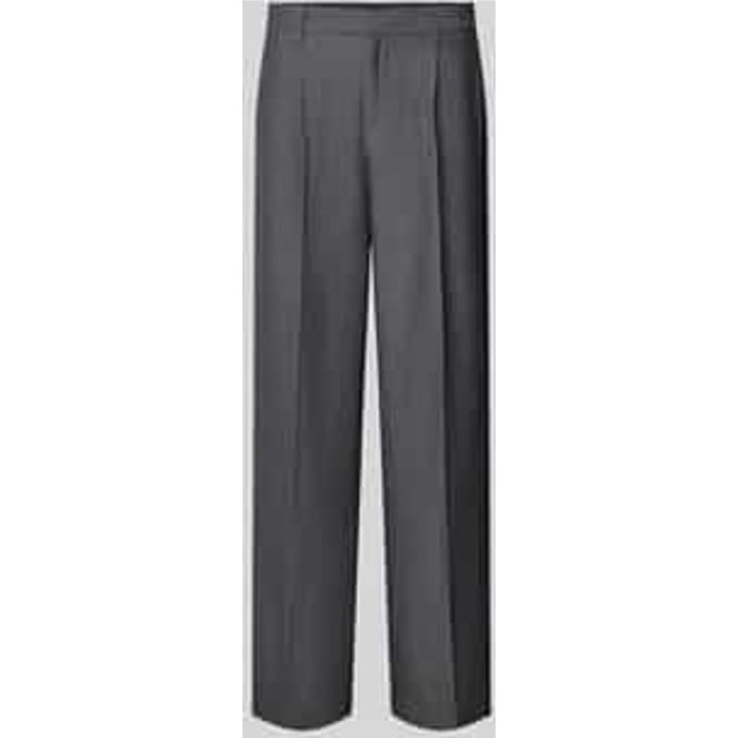 wide fit stoffen broek met viscose