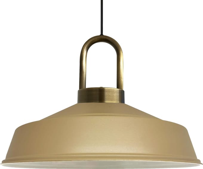 Bamyum Asletl-Lock Hanglamp Industrieel van Metaal Ø40 cm, Vintage Hanglamp, E27, Bnej Lamppendel