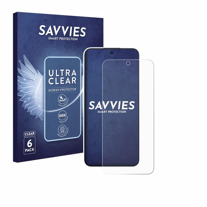 Savvies - Screenprotector voor Oppo A6s Pro - Folie Beschermfolie transparant 6 Stuks