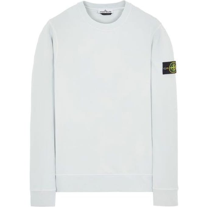 Stone Island Crewneck Sweatshirt Ice Men Tops Wit 761563051-V0003 M white