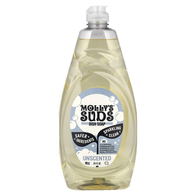 Molly's Suds, Afwasmiddel, Geurloos, 24 fl oz beige