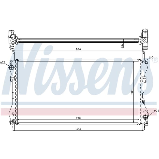 Radiator, motorkoeling NISSENS 62046A