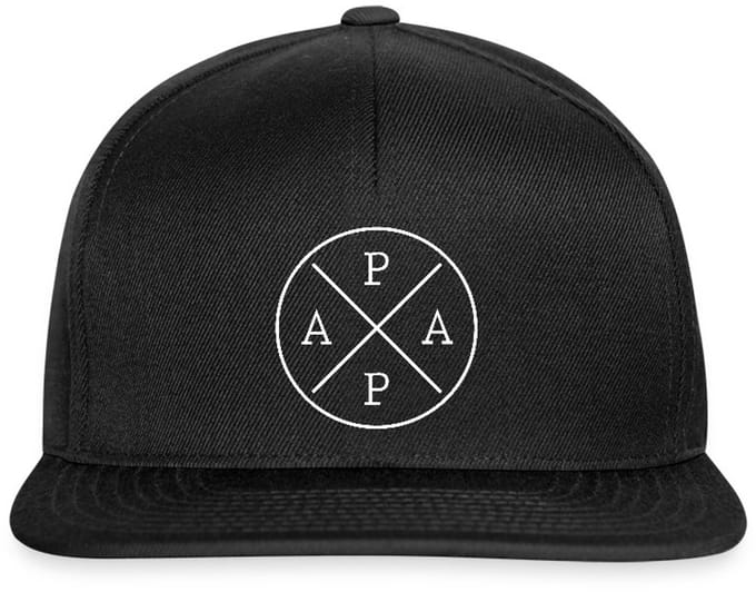 Papa Minimalistisch Ontwerp | Cadeau Voor Vader | Vaderdag Snapback cap