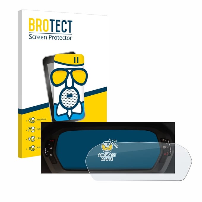 BROTECT - Screenprotector voor Audi A3 2023 Virtual cockpit Plus - Folie Beschermfolie Beschermglas matte