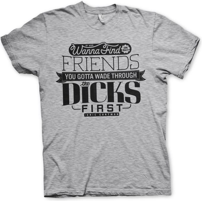 South Park Wade Through The Dicks T-shirt, grijs gemêleerd