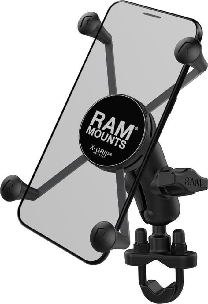 RAM Mounts X-Grip Grote Telefoonhouder met Stuur U-Bout Basis - Korte