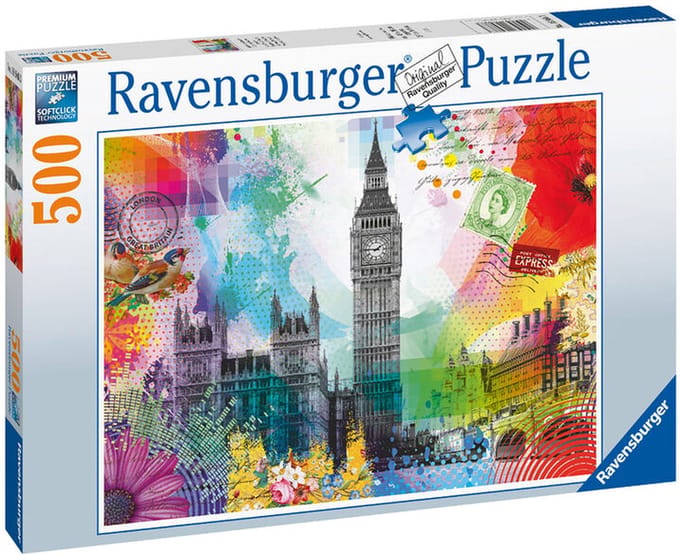 Ravensburger puzzel Kaartje uit Londen - Legpuzzel - 500 stukjes