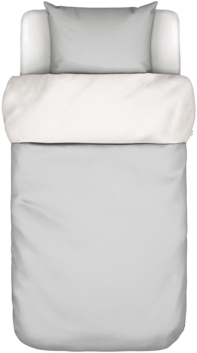 Marc O'Polo Erla Dekbedovertrek Biologisch Katoenperkal Grey mist - Eenpersoons – 140x200/220 cm