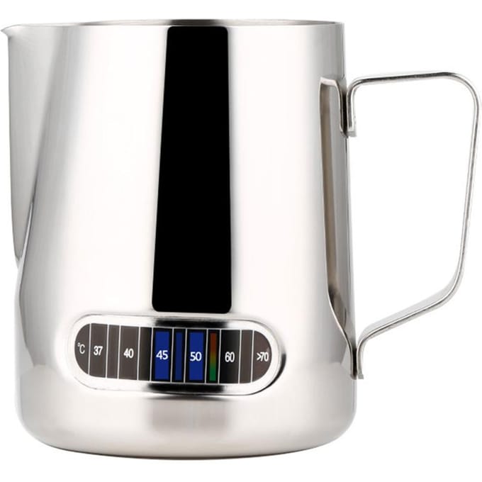Espresso Opschuitlepels Roestvrij Staal Espresso Melk Opschuitlepel met Thermometer Koffie zilver