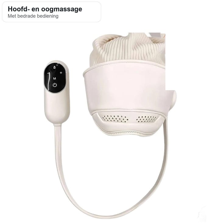 Oogmassageapparaat - wit - luchtdruk - warmtefunctie