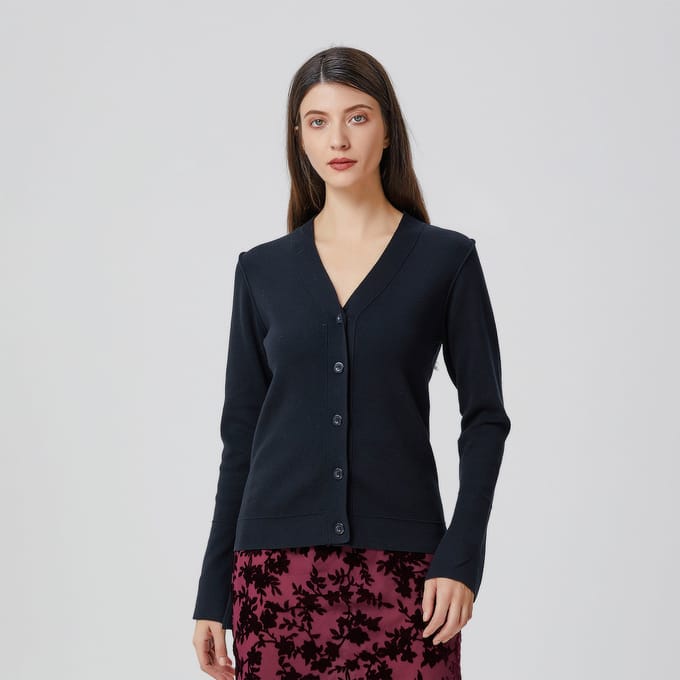 Vest met V-hals