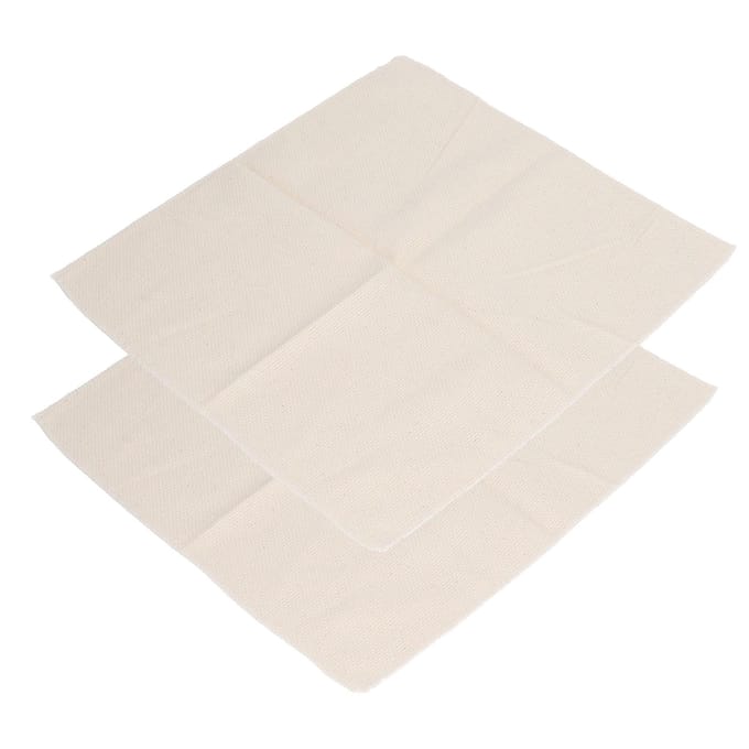 2 stuks Monk's Cloth Groot Overlock Tuftingdoek Primair Monk's Cloth voor DIY Tapijt Punch Tuften white