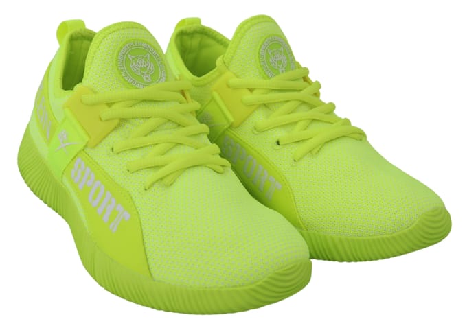 Plein Sport Heren Msc sneakers carter geel
