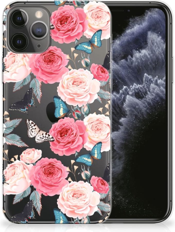 Apple iPhone 11 Pro TPU Case Butterfly Roses