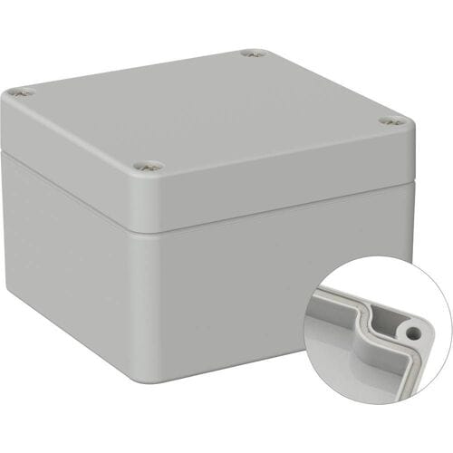 TRU COMPONENTS TC-9065444 Outdoorbehuizing 82 x 80 x 55 Polycarbonaat Grijs-wit (RAL 7035) 1 stuk(s)
