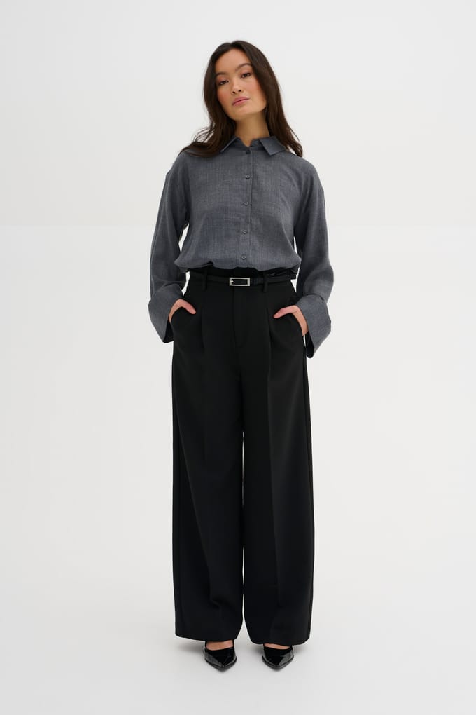 My Essential Wardrobe 28 The Tailored High Pant Broeken Dames - Zwart - Maat 36