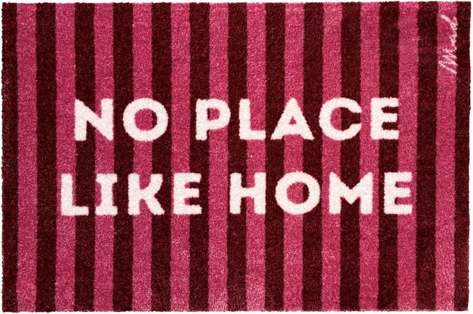 Mad About Mats - Lou - deurmat - no place like home - schoonloop/scraper - wasbaar - 50x75cm