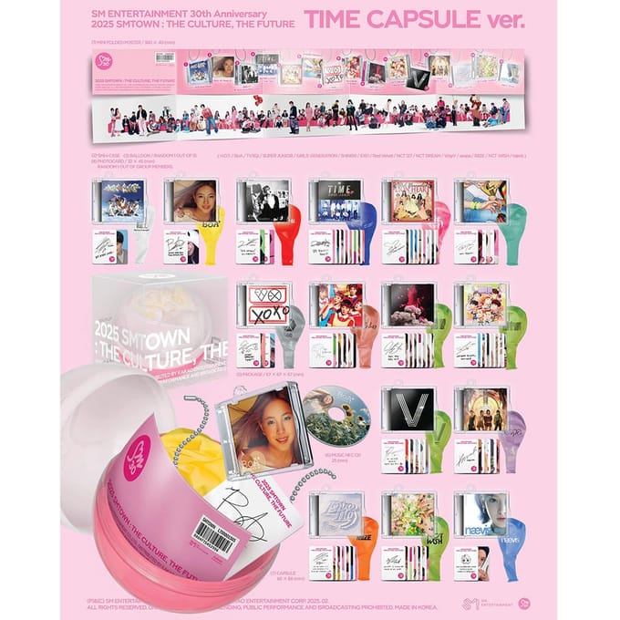 SMTOWN - 2025 DE CULTUUR, DE TOEKOMST (TIJDCAPSULE Ver.)(Slim album) white