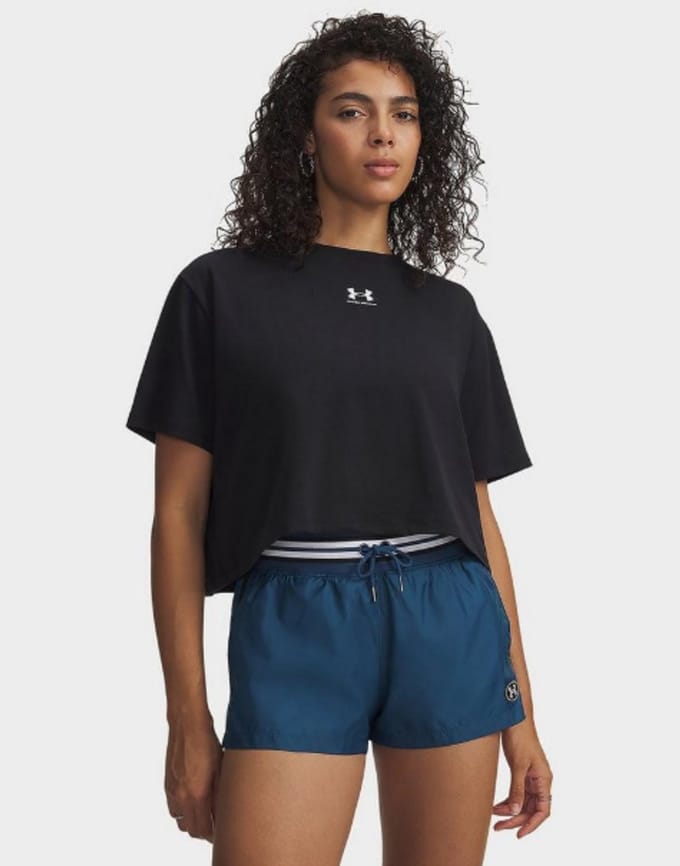 Under Armour, UA Rival Boxy Tee Solid 6011064-001, 6011064-001, Female, Black