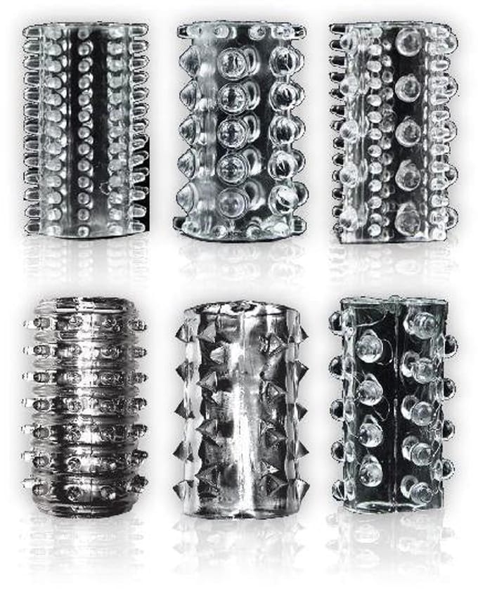 Icon - Crystallines - Penis Sleeves - 6 stuks - Transparant