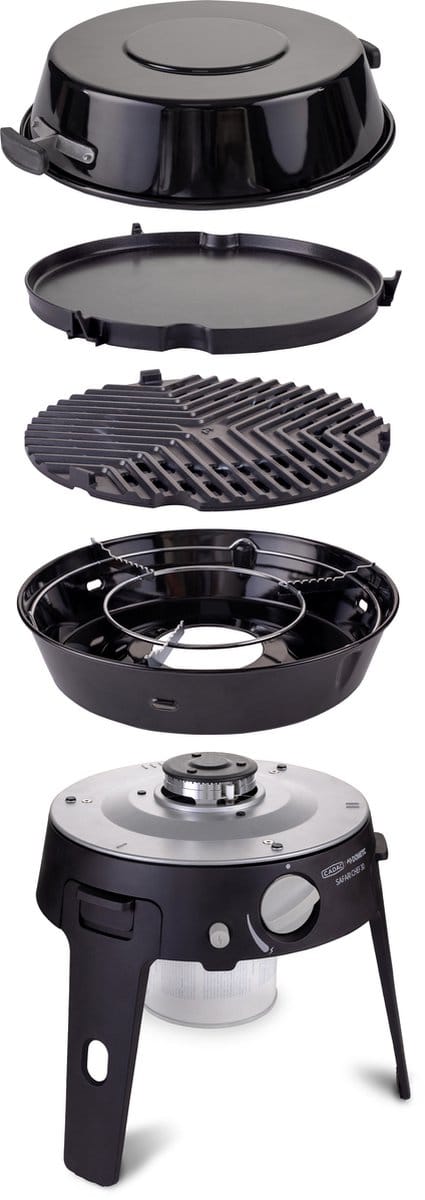 CADAC Dometic - Safari Chef 30 HP Deluxe - Compacte 4-in-1 outdoor gasbarbecue
