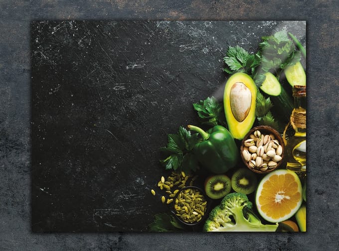 TMK ArtDeko - Snijplank - Avocado Design - 30x22cm - Gehard Glas