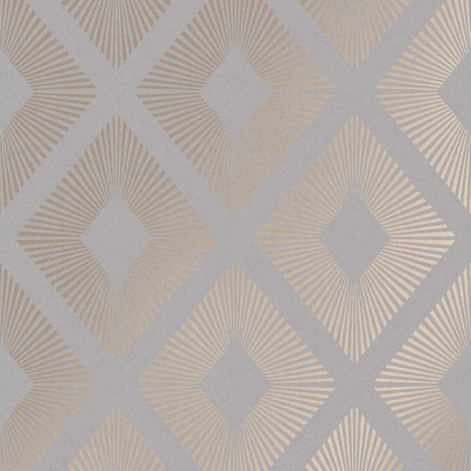 Next vliesbehang Deco Triangle grijs 10mx52cm