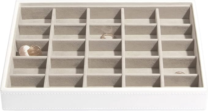 Medium Juwelen Doos - Wit, Perfect voor Organisatie van Sieraden
