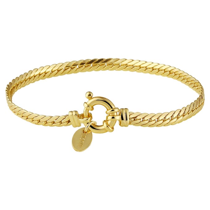 Armband Visgraat 4,4 Mm 19 Cm Met Groot Springslot