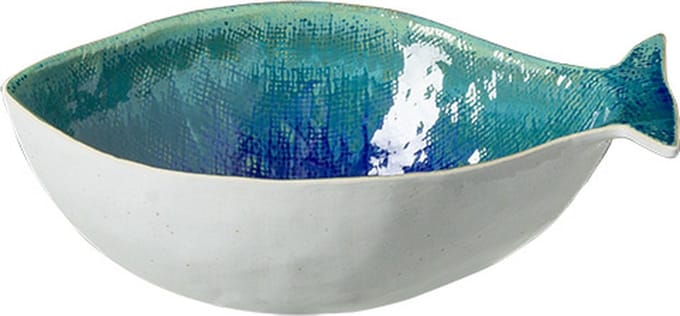 Costa Nova - servies - serveer schaal Dori - zeebaars - aardewerk - 30 cm - H 10 cm