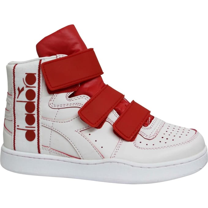 Diadora MI Basket Heren Wit/Rood Sportschoenen