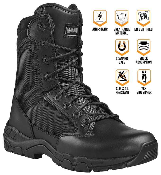 Magnum Viper Pro 8.0 Side-Zip Zwart Legerkisten