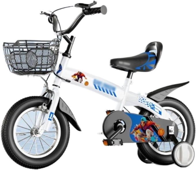 Kinderfiets - Loopfiets - Leren Fietsen - Dubbele Remmen - 12-18 inch - Blauw