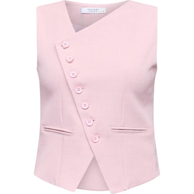 SISTERS POINT Gata-ve2 - Dames Gilet - Mauve - Maat M