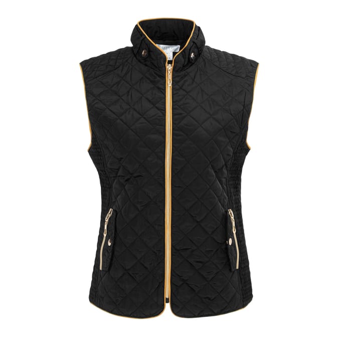 Miso Dames/Dames Gewatteerd Gilet (Zwart)