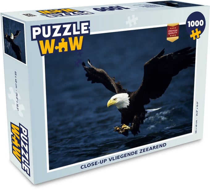 Puzzel Arend - Close up - Water - Legpuzzel - Puzzel 1000 stukjes volwassenen