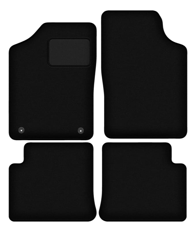 Zwarte veloursmatten voor: Citroen ZX hatchback (1991-1998)