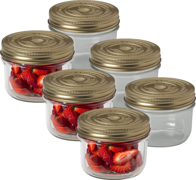 Le Parfait Weckpot/inmaakpot - 6x - met schroefdeksel - 350 ml