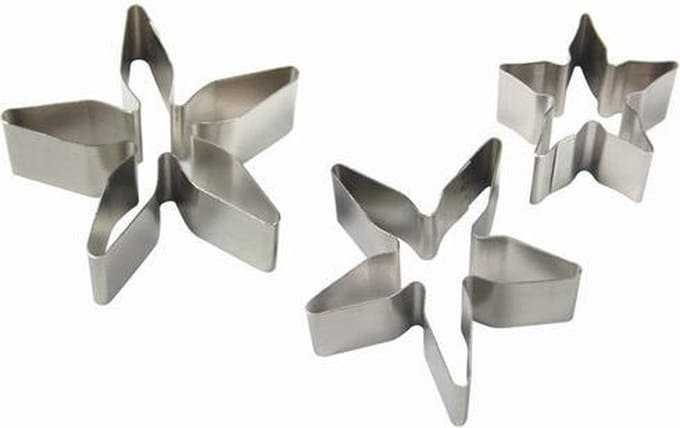 PME Rose Calyx/Poinsetta Flower/Petal Cutters set/3 <>