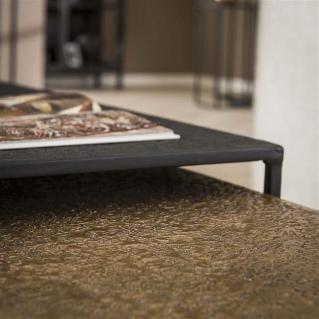 Hoyz Collection - Salontafel Iron Metallic - Grijs - Set van 2