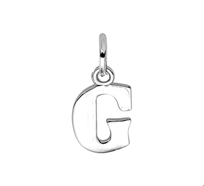Zilver Gerhodineerde Hanger letter G 1319077