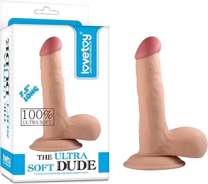 Lovetoy Zachte Dildo The Ultra Soft Dude Dildo 23 cm